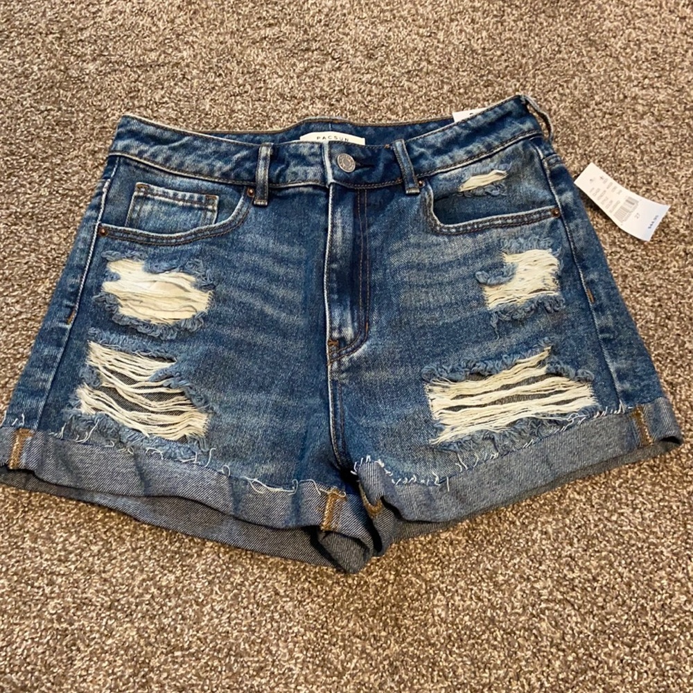 PacSun distressed mom shorts